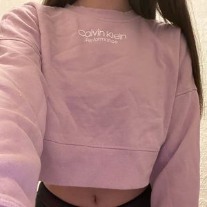 Calvin Klein cropped logo sweatshirt size small